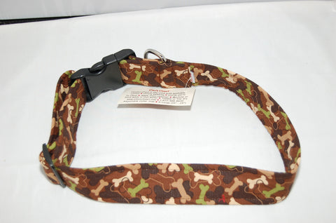 Camo Bones Print Dog Collar