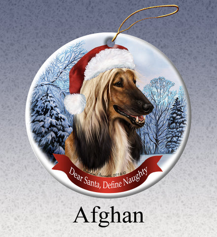 Afghan Porcelain Christmas Ornament