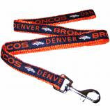 Denver Bronco nylon dog leash